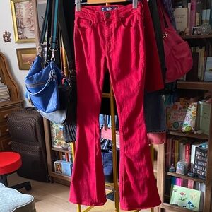 Hollister Bold Red Jeans, Fit & Flare, US 23